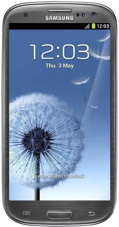 Смартфон Samsung Galaxy S3 GT-I9300 16Gb Titanium grey - Обнинск